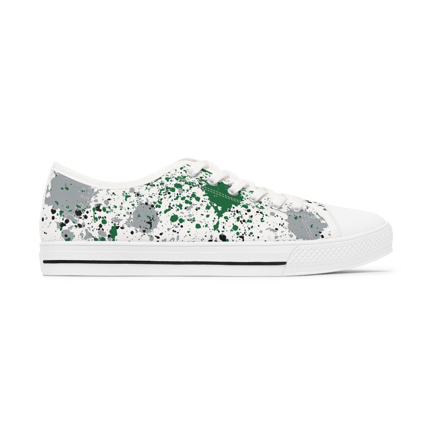 Fly Eagles Fly Women's Low Top Sneakers -Alternate Kelly Green