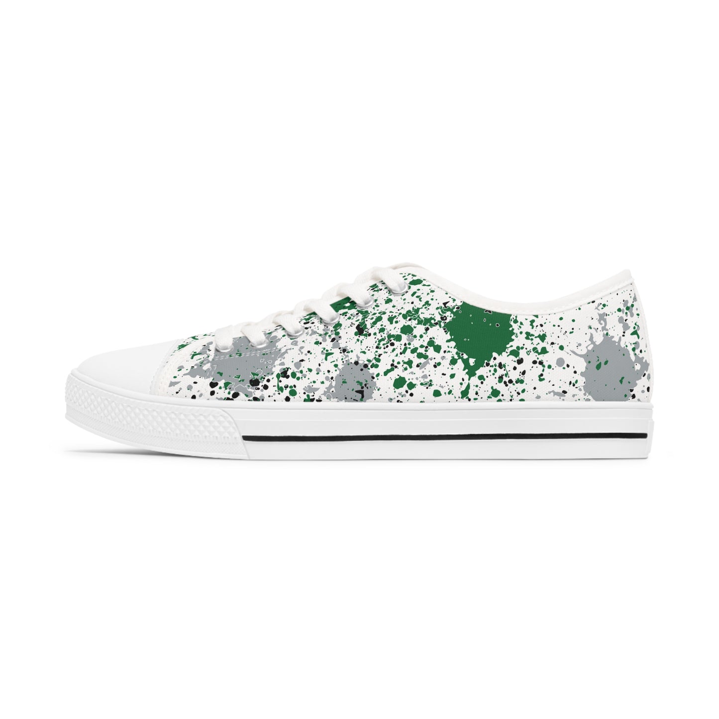 Fly Eagles Fly Women's Low Top Sneakers -Alternate Kelly Green