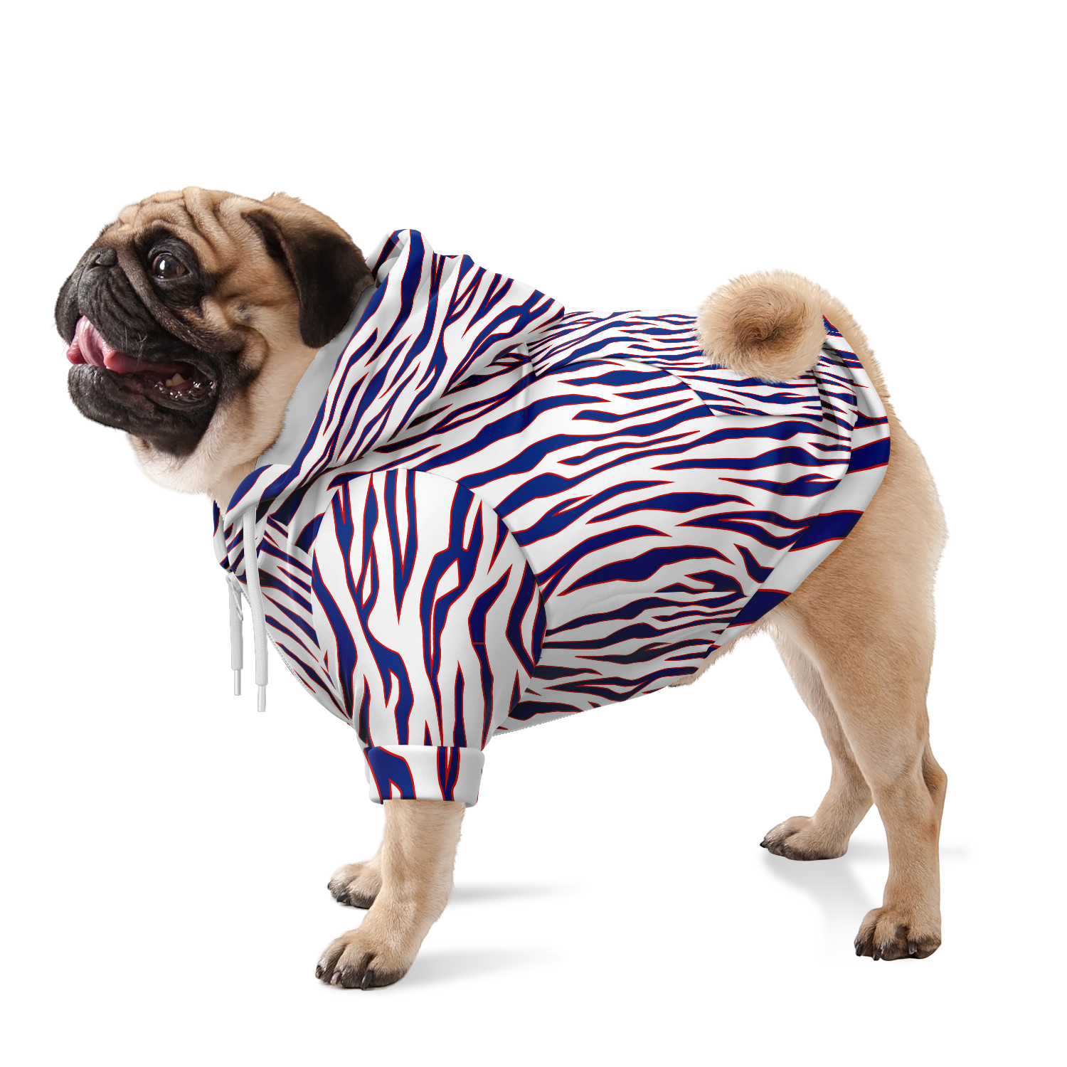 Buffalo Bills Style Tiger Stripe Dog Hoodie – Too Fresh Designs
