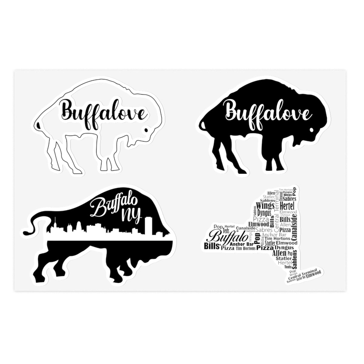 Buffalove Sticker Sheets