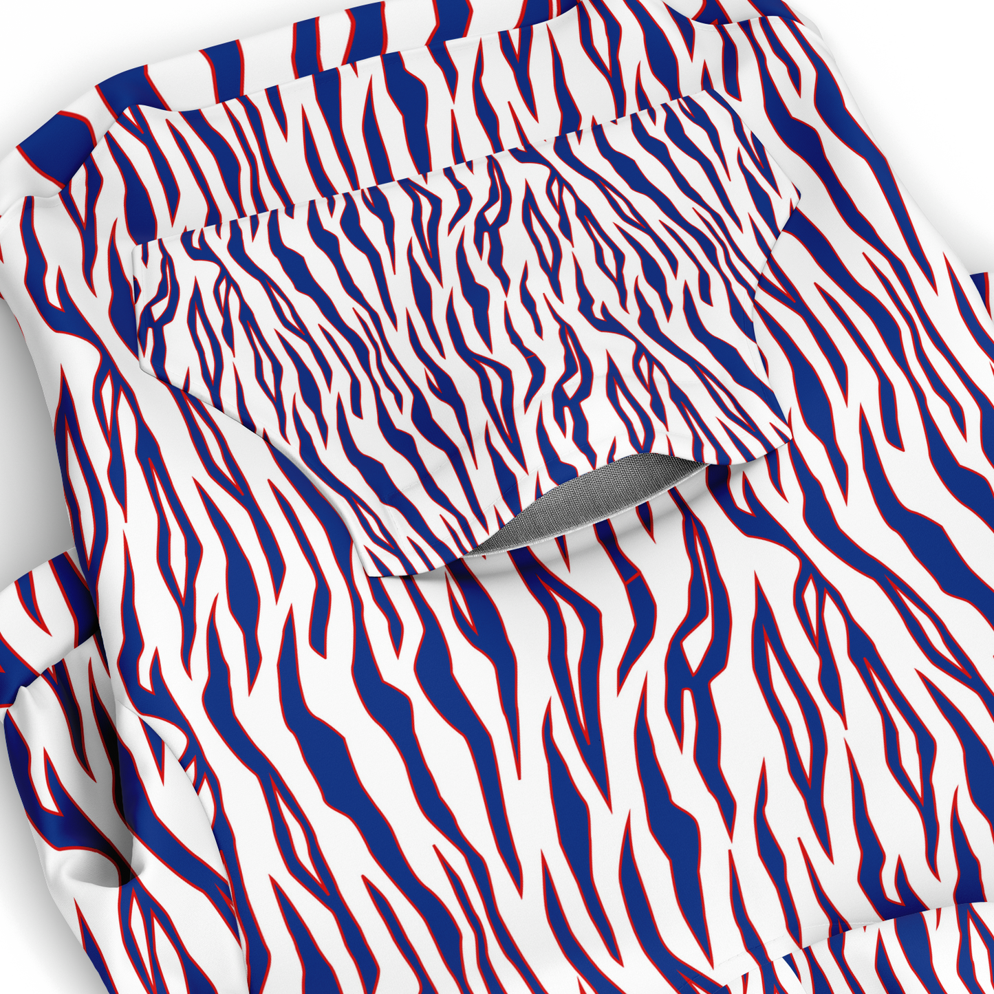 Buffalo Bills Style Tiger Stripe Dog Hoodie