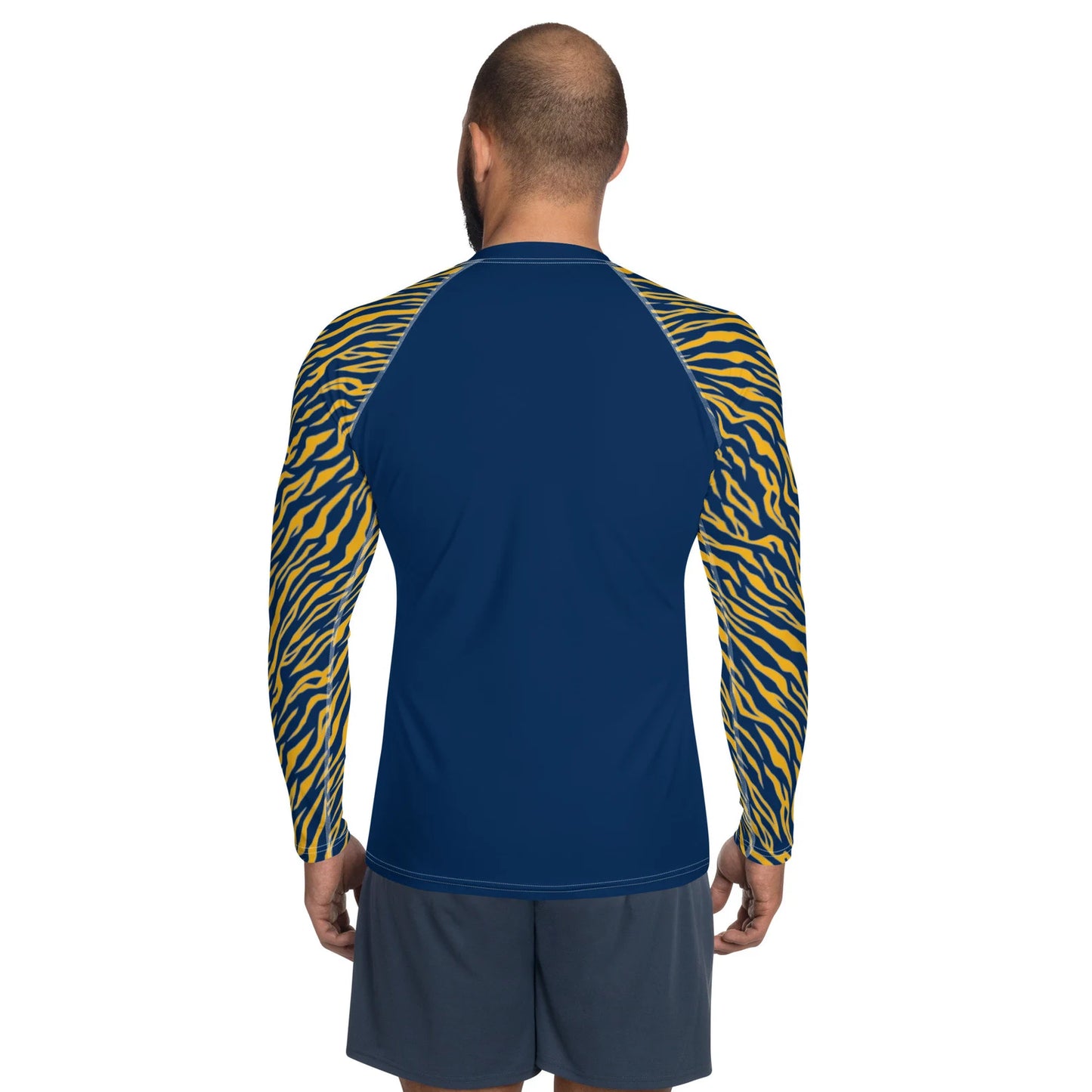 Buffalo Sabres Style Tiger Stripe Men's Athletic Long Sleeve