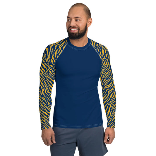 Buffalo Sabres Style Tiger Stripe Men's Athletic Long Sleeve