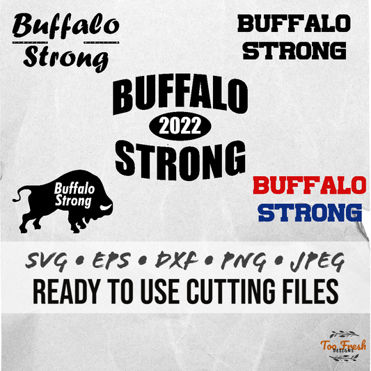 Buffalo Strong Digital Vector Download