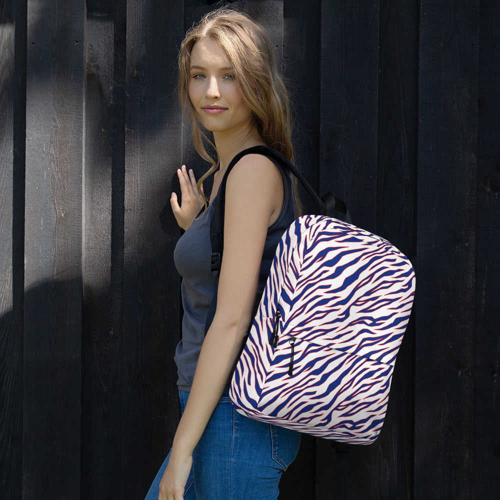 Buffalo Bills Style Tiger Stripe Backpack