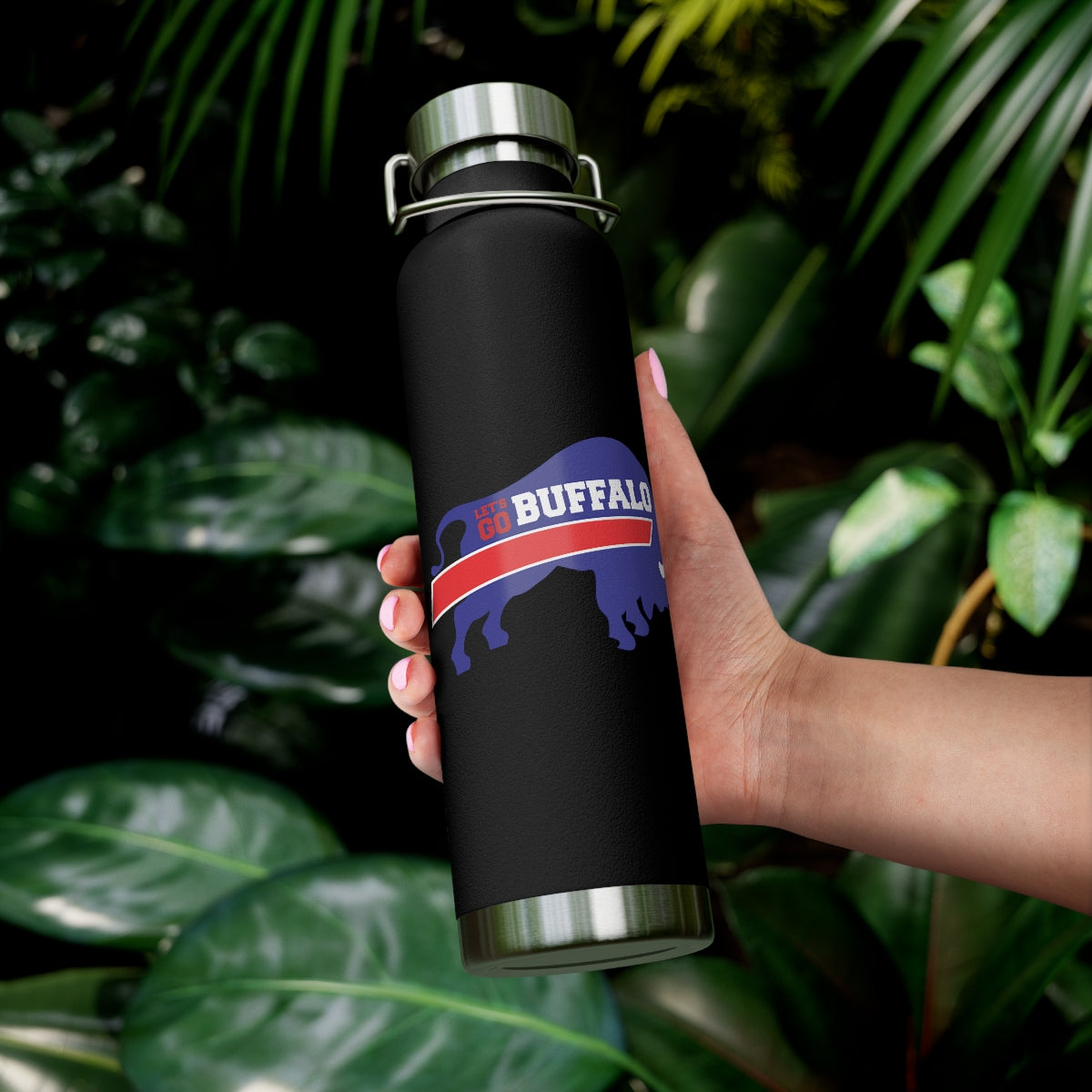 Let's Go Buffalo Copper Vacuum Insulated Bottle, 22oz