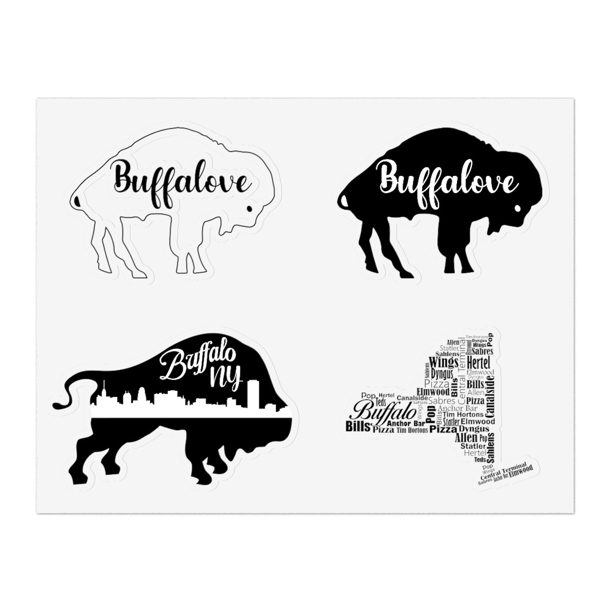 Buffalove Sticker Sheets