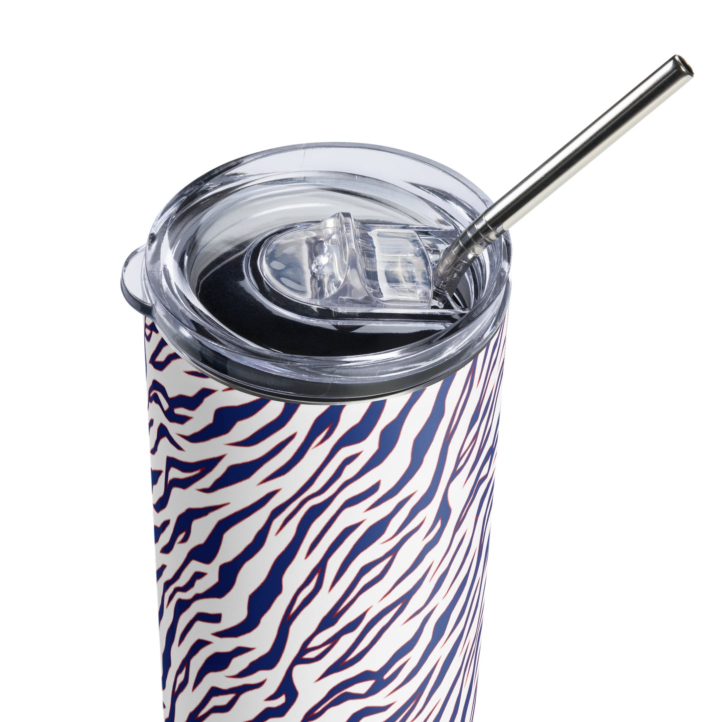 Buffalo Bills Style Tiger Stripe 20 oz Stainless Steel Tumbler